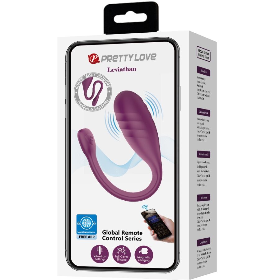 PRETTY LOVE - APP-CONTROLLED VIBRATOR LEVIATHAN PURPLE