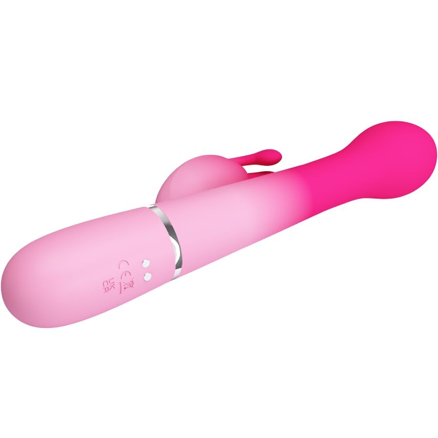 PRETTY LOVE - DEJON 3 EM 1 MULTIFUNCIONAL RABBIT VIBRADOR ROSA
