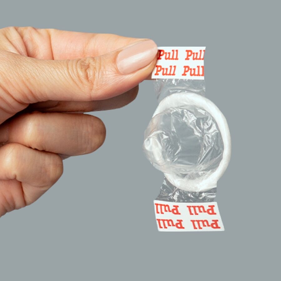 UNIQ - PRESERVATIVOS SEM LÁTEX COM TIRAS 3 UNIDADES