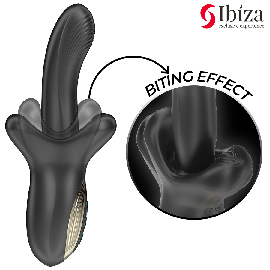 IBIZA - POWERFUL VIBRATOR WITH THRUSTING AND BITING EFFECTS
