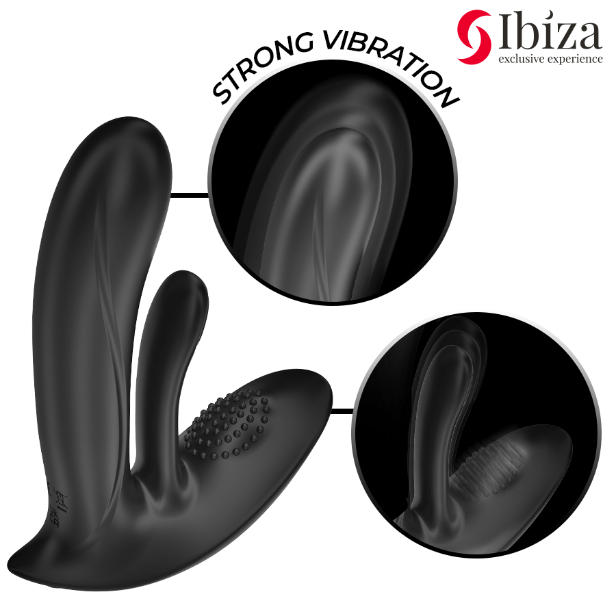 IBIZA - WEARABLE VIBRATOR WITH CLITORAL SPOT STIMULATION AND REMOTE CONTROL
