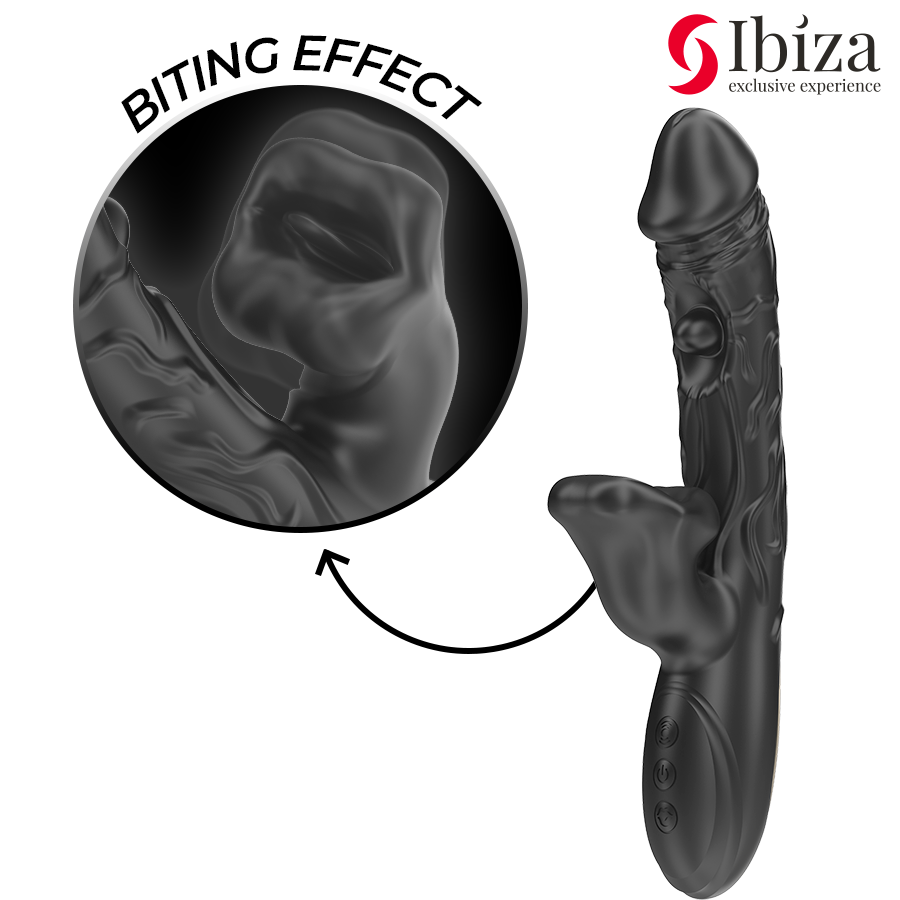 IBIZA - CLITORAL VIBRATOR AND STIMULATOR WITH BITING AND ROTATING EFFECT