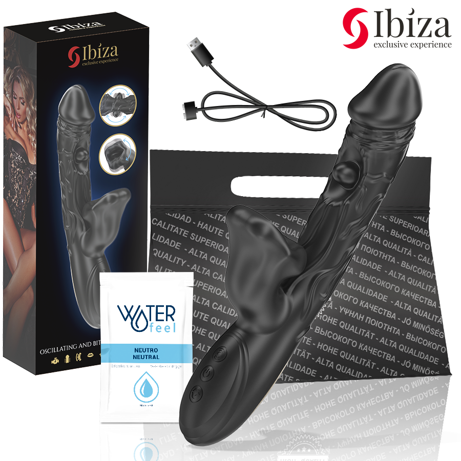 IBIZA - CLITORAL VIBRATOR AND STIMULATOR WITH BITING AND ROTATING EFFECT