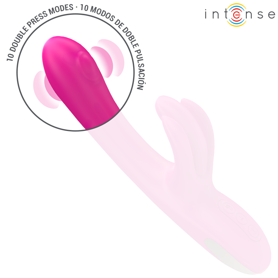 INTENSE - BRITNEY MULTIFUNCIONAL RABBIT VIBRADOR 23 CM ROSA