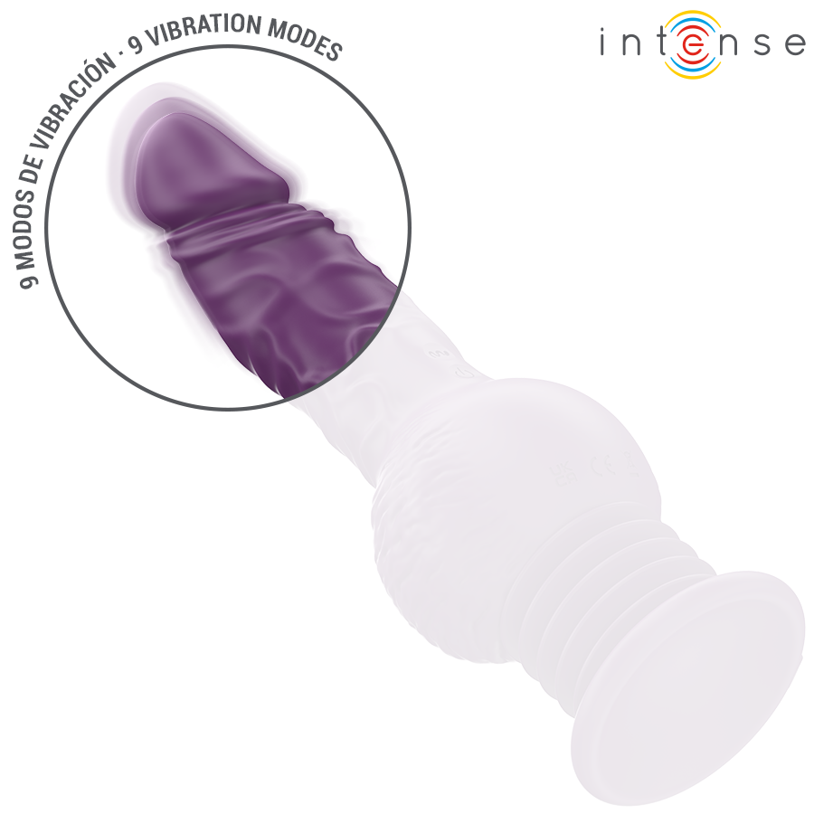 INTENSE - MULTIFUNCTIONAL TATUM VIBRATOR WITH UP AND DOWN VIBRATION 24 CM PURPLE