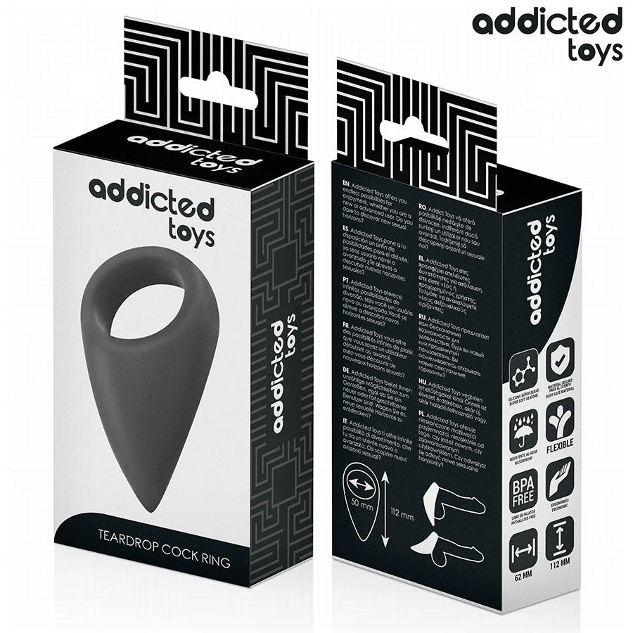 ADDICTED TOYS - ANEL DE PÊNIS EM FORMA DE LÁGRIMAS
