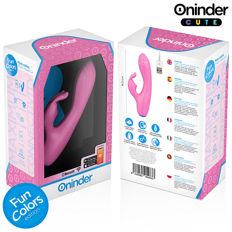 ONINDER CUTE - LOVE BUNNY VIBRATOR FOR CLITORIS SPOT - FREE WORLDWIDE APP