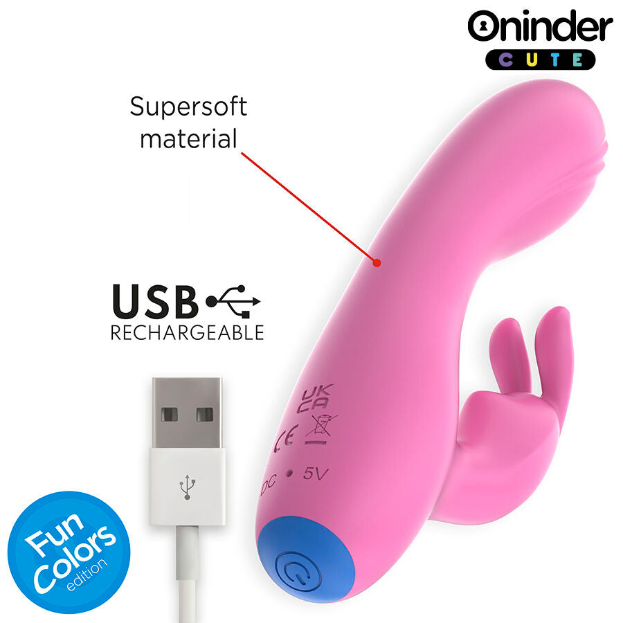 ONINDER CUTE - LOVE BUNNY VIBRATOR FOR CLITORIS SPOT - FREE WORLDWIDE APP