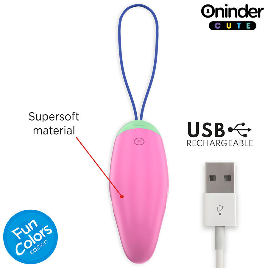 ONINDER CUTE - LOVE PLEASURE 360 SILICONE VIBRO-ROTAT EGG - FREE WORLDWIDE APP