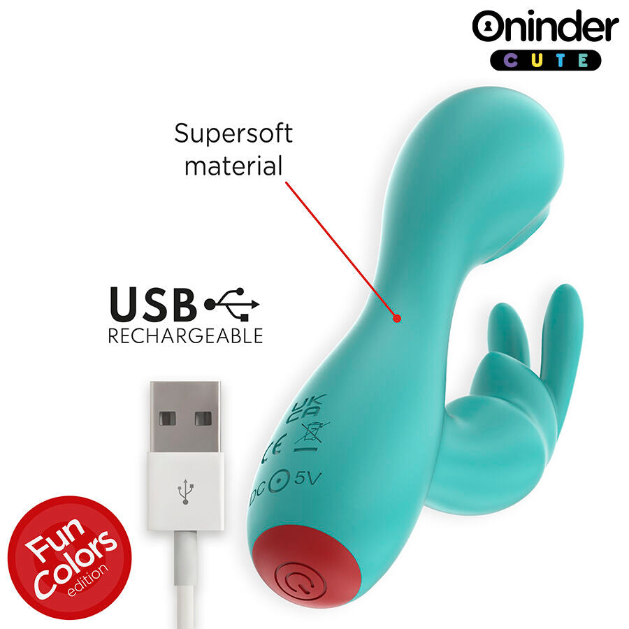 ONINDER CUTE - LOVE BUNNY VIBRATOR CLITORISM G-SPOT - FREE WORLDWIDE APP