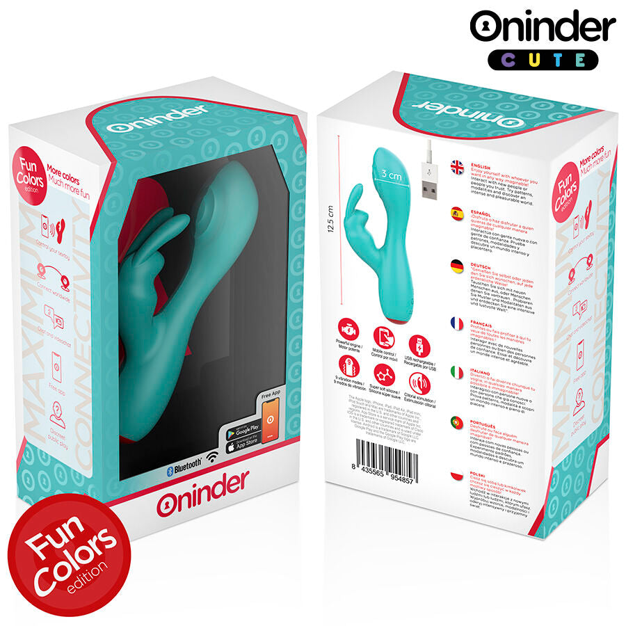 ONINDER CUTE - LOVE BUNNY VIBRATOR CLITORISM G-SPOT - FREE WORLDWIDE APP
