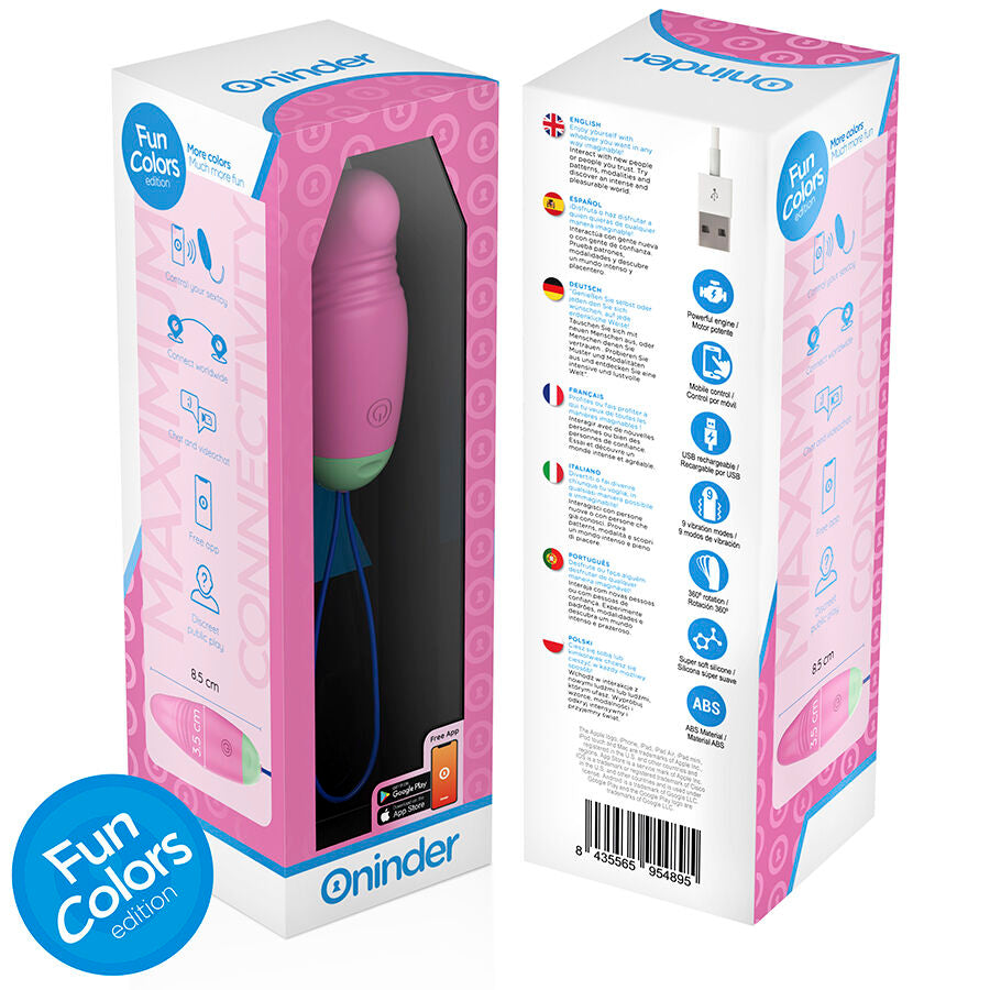 ONINDER CUTE - LOVE PLEASURE 360 SILICONE VIBRO-ROTAT EGG - FREE WORLDWIDE APP