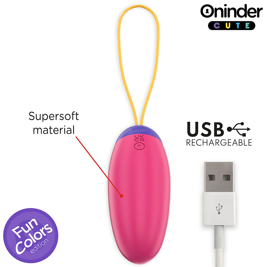 ONINDER CUTE - SILICONE EGG WITH VIBRO-WAVES AND LOVE PLEASURE - FREE WORLDWIDE APP