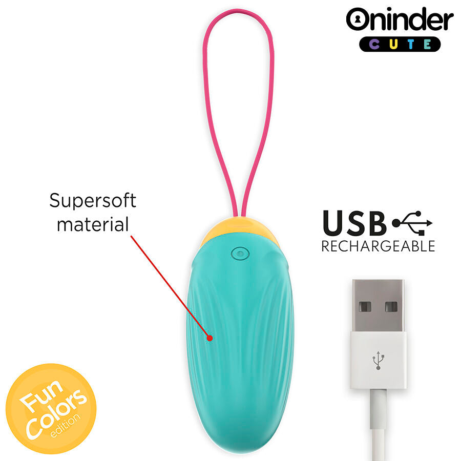 ONINDER CUTE - VIBRATING AND ROTATING SILICONE EGG LOVE PLEASURE - FREE WORLDWIDE APP