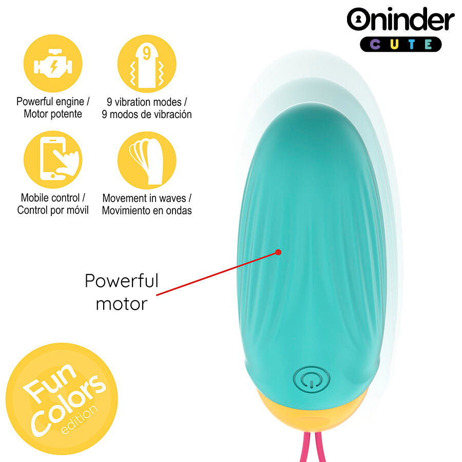 ONINDER CUTE - VIBRATING AND ROTATING SILICONE EGG LOVE PLEASURE - FREE WORLDWIDE APP