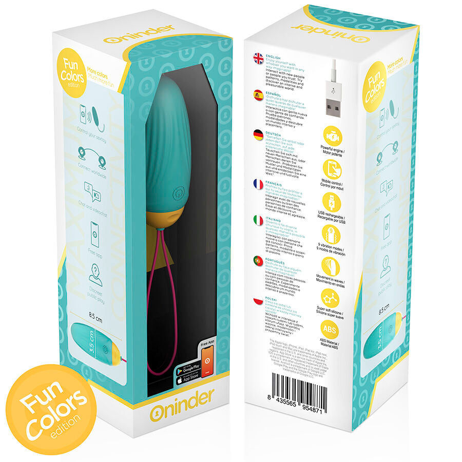 ONINDER CUTE - VIBRATING AND ROTATING SILICONE EGG LOVE PLEASURE - FREE WORLDWIDE APP