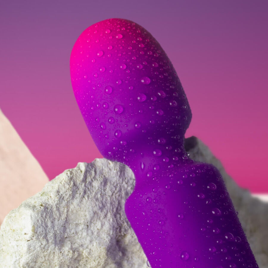 ROCKS-OFF - GLO-GIRL VIBRADOR WAND MINI ROXO
