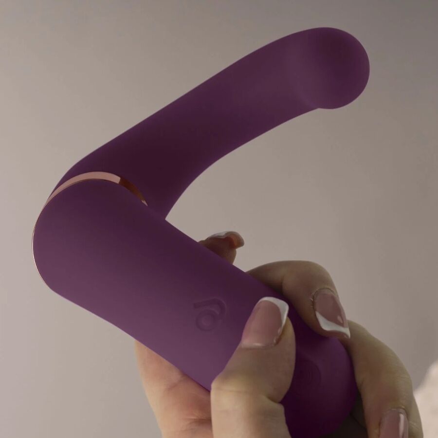 ROCKS-OFF - GEMINI DOUBLE VIBRATOR CLITORAL STIMULATOR G-SPOT PURPLE