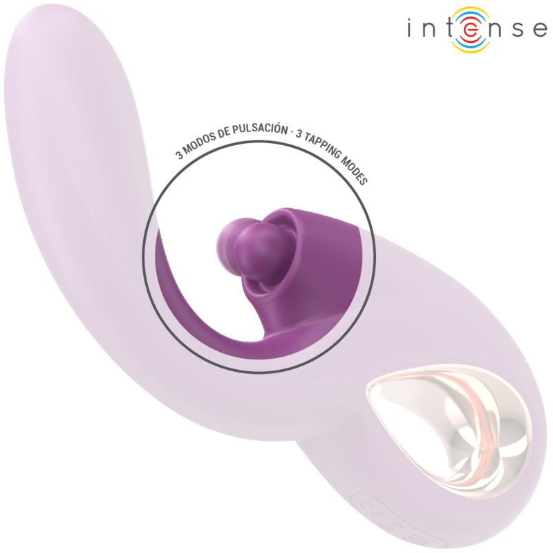 INTENSE - LALI MULTIFUNCTIONAL G-SPOT VIBRATOR WITH TAP, PUSH AND VIBRATION - PURPLE