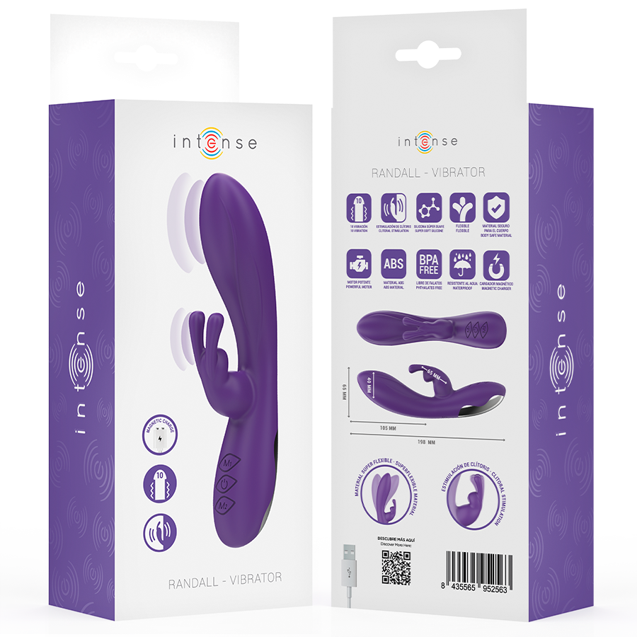INTENSE - RANDALL RABBIT VIBRADOR 10 VIBRAÇÕES ROXO