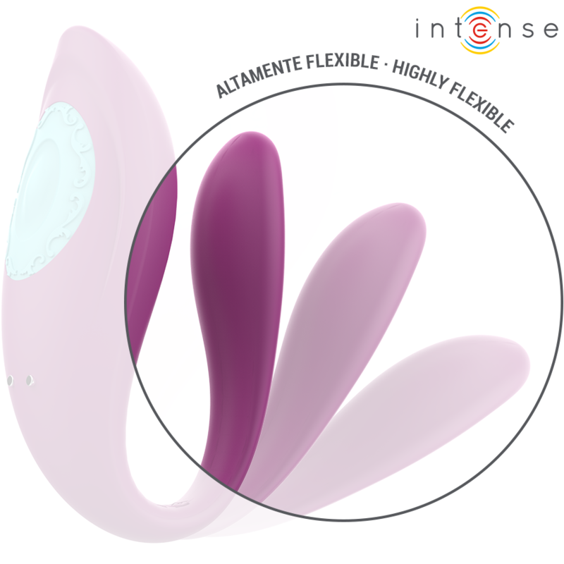 INTENSE - ANNIE PURPLE U-SHAPED VIBRATOR AND STIMULATOR WITH REMOTE CONTROL