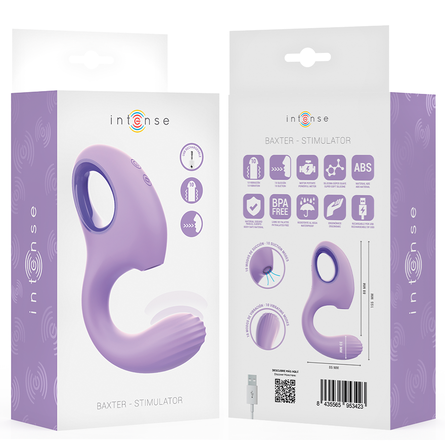 INTENSE - BAXTER VIOLET VIBRATOR AND STIMULATOR