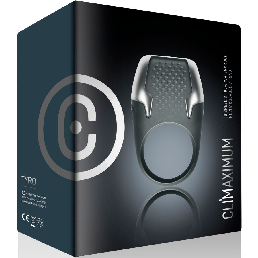 CLIMAXIMUM - TYRO VIBRATING PENIS RING WITH LED LIGHTS