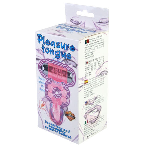 DANCE - SILICONE RING WITH 10 TONGUE RHYTHMS AND PINK VIBRATOR