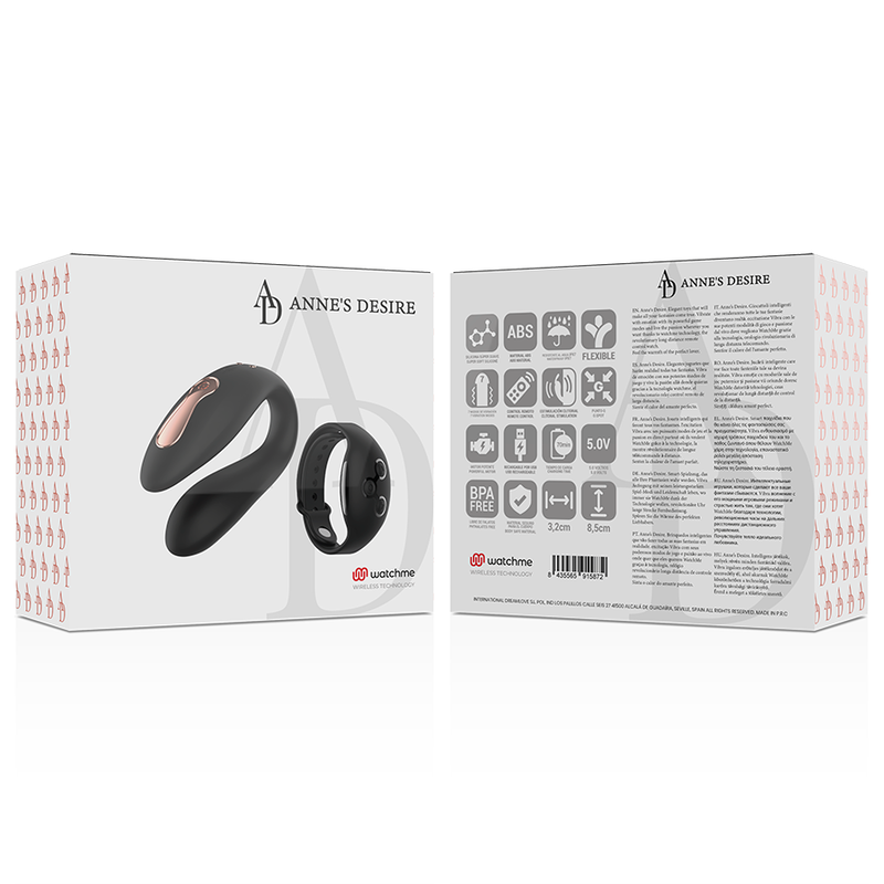 Anne's Desire - Dual Pleasure Technology Watch in Black